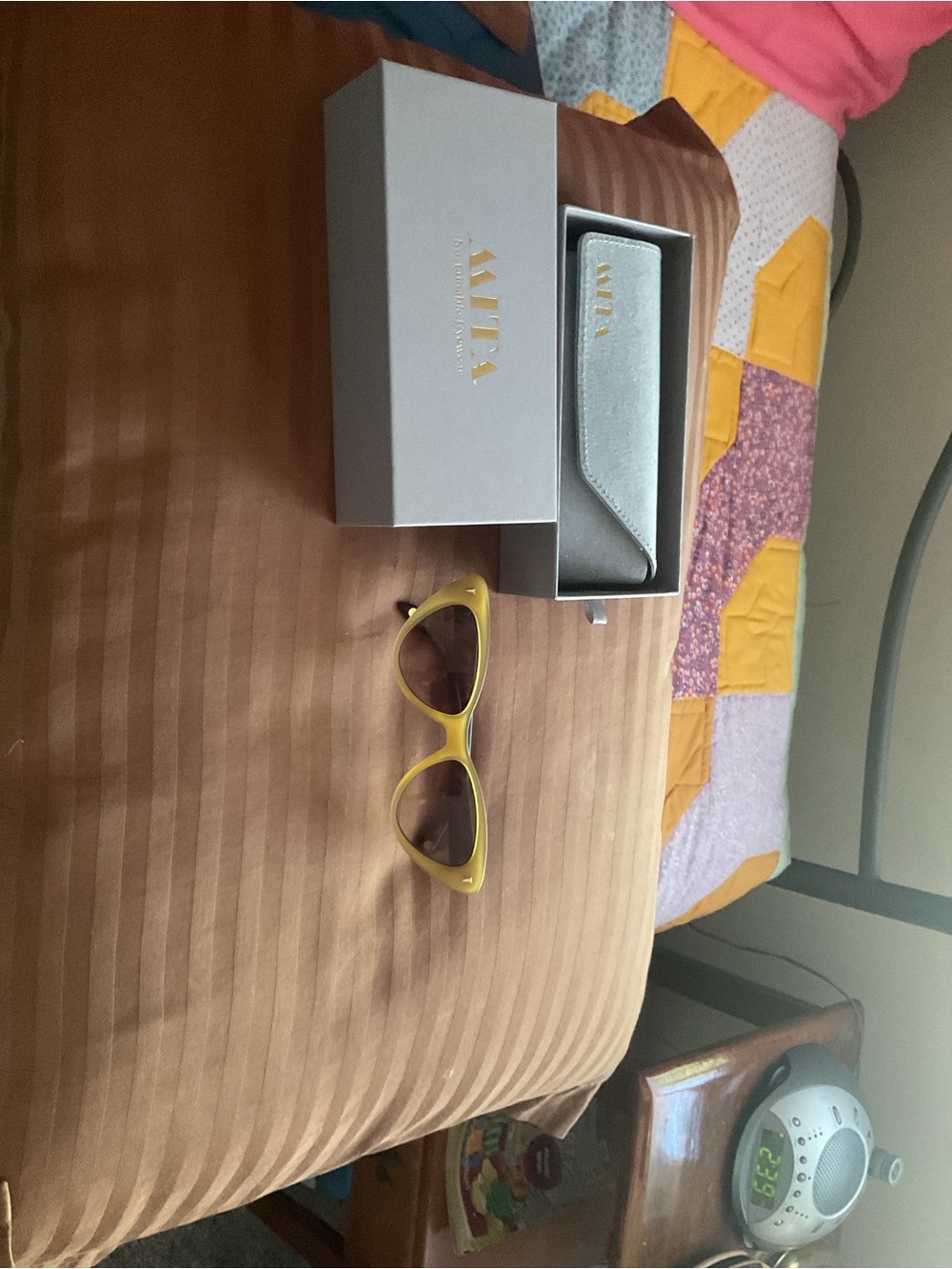 Mita matte Yellow Cat-Eye Sunglasses